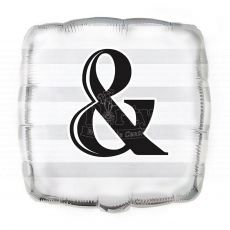 & Ampersand Wedding Foil Balloon