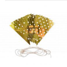 Gold Triangle Bunting Banner