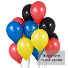 Superhero Latex Balloon Palette