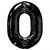 Black Number Zero Jumbo Balloon Party Wholesale