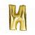 Mini Letter N Gold Foil Balloon