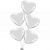 Silver Heart Balloon Bouquet