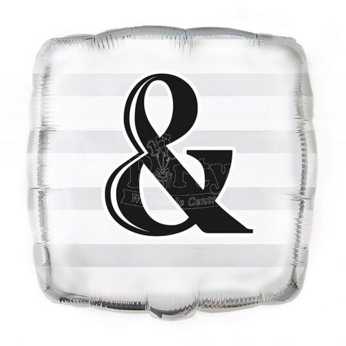 & Ampersand Wedding Foil Balloon
